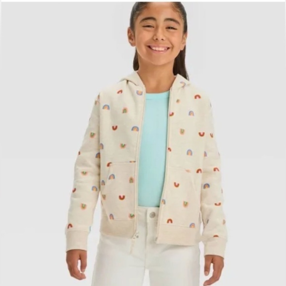 Cat & Jack Rainbow Print Hoodie